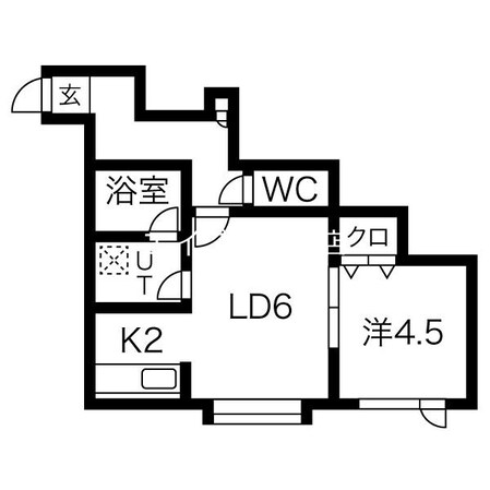 麻生駅 徒歩17分 2階の物件間取画像